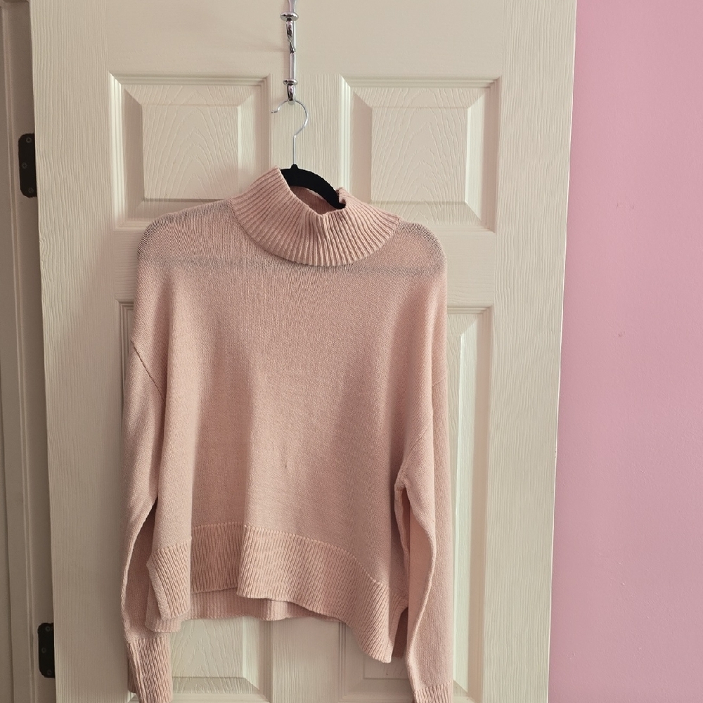 H&M Soft Pink Cowl Neck Sweater‎